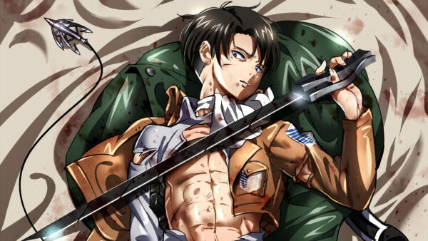 Wallpaper With, Ackerman, Chest, Sword, Levi