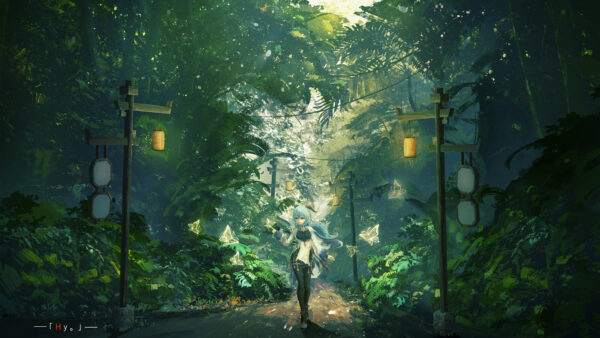Wallpaper Background, Forest, Genshin, Impact, Ganyu