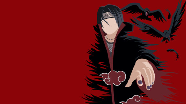 Wallpaper Naruto, Background, Itachi, Uchiha, Art, Anime, Red