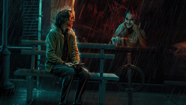 Wallpaper Sitting, When, Raining, Joaquin, Phoenix, Joker, Desktop, Bench