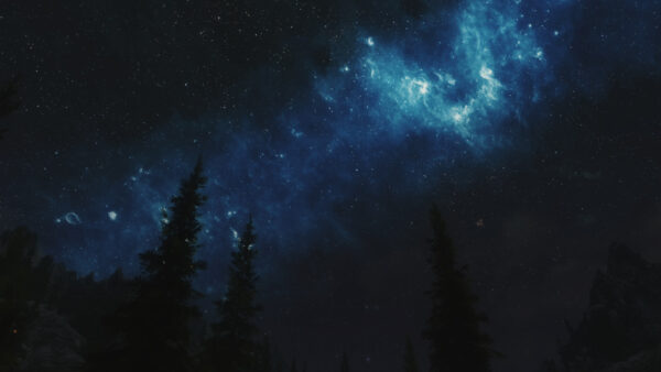 Wallpaper Universe, Blue, Stars, Desktop, Space, Black, Sky