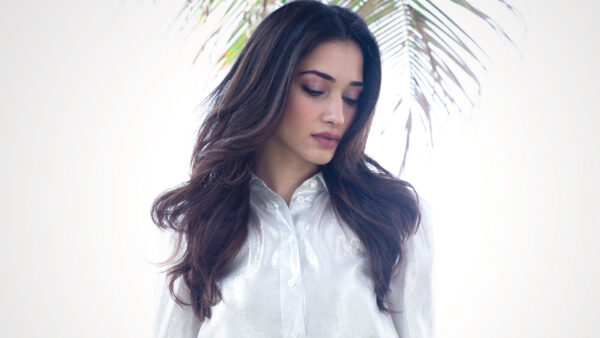 Wallpaper Tamannaah, Looking, Dress, Down, Wearing, Bhatia, White, Girls