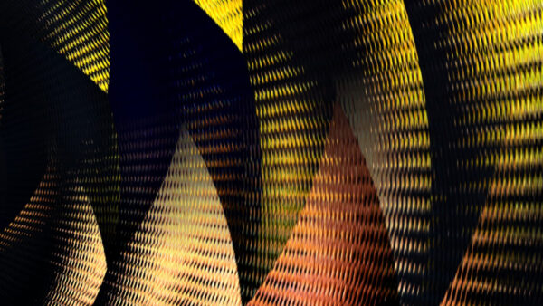 Wallpaper Pattern, Glare, Abstraction, Black, Yellow, Shapes, Abstract