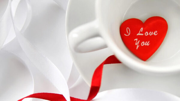 Wallpaper White, Heart, Love, Cup, Text, You