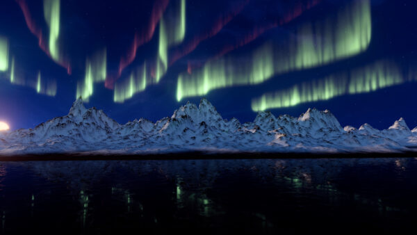 Wallpaper Borealis, Aurora, Lights, Northern