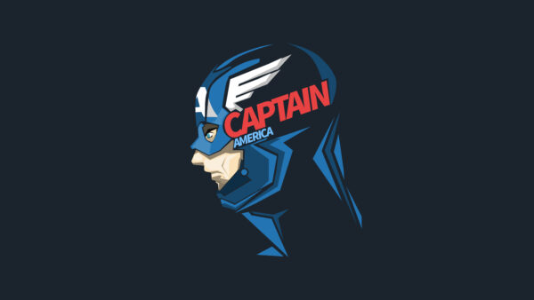 Wallpaper Captain, Minimal, Artwork, America