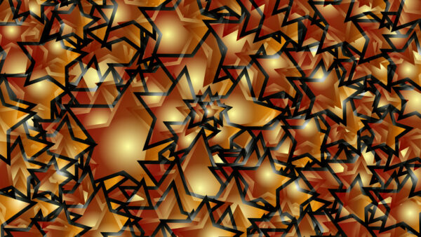 Wallpaper Mobile, Red, Geometry, Abstract, Brown, Stars, Desktop