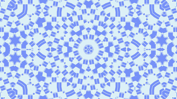 Wallpaper Kaleidoscope, White, Desktop, Blue, Shapes, Abstract