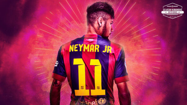 Wallpaper Neymar, Desktop, Backside, View