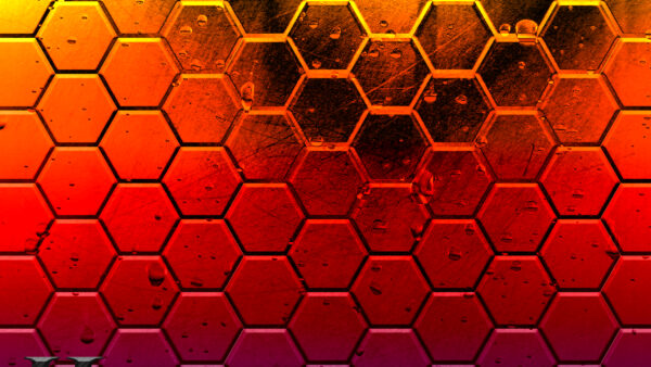 Wallpaper Abstract, Digital, Art, Colors, Hexagon