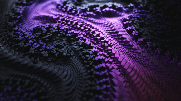 Wallpaper Mobile, Desktop, Macro, Abstract, Surface, Black, Abstraction, Purple