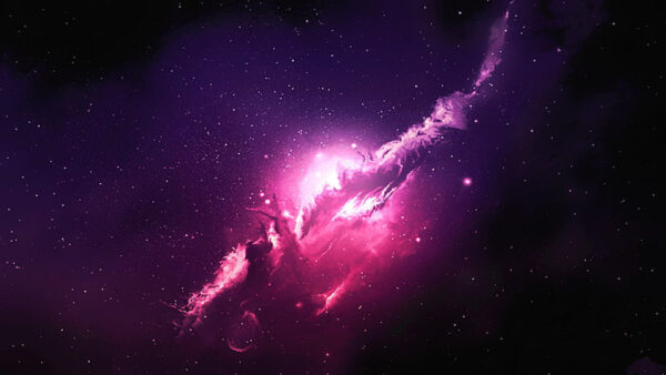 Wallpaper Galaxy, Stars, Nebula, Space, Pink, White