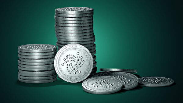 Wallpaper Money, Coins, Cryptocurrency, Background, Silver, IOTA, Green