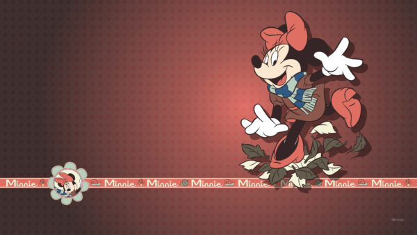 Wallpaper With, Desktop, Minnie, Background, Mouse, Brown