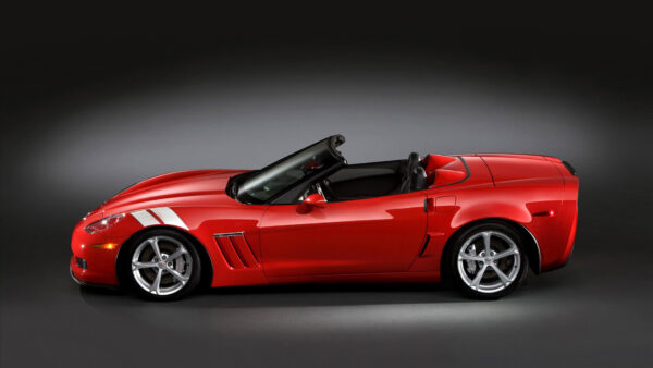 Wallpaper Grand, Sport, Corvette, Chevrolet, Car, Cars, Convertible, Red