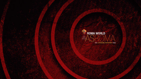 Wallpaper Black, Roma, Emblem, Logo, Red, Soccer, A.S., Background