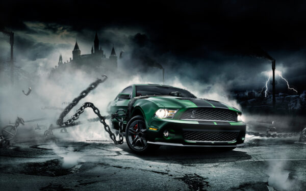 Wallpaper Mustang, Monster