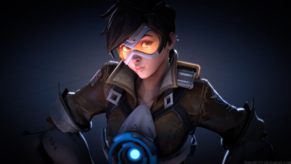 Wallpaper Art, Fan, Tracer, Overwatch