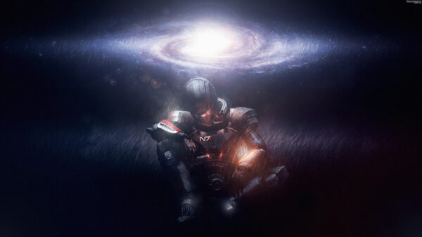 Wallpaper Galaxy, Spiral, Shepard, Commander