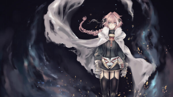 Wallpaper Desktop, Hair, Brown, With, Astolfo