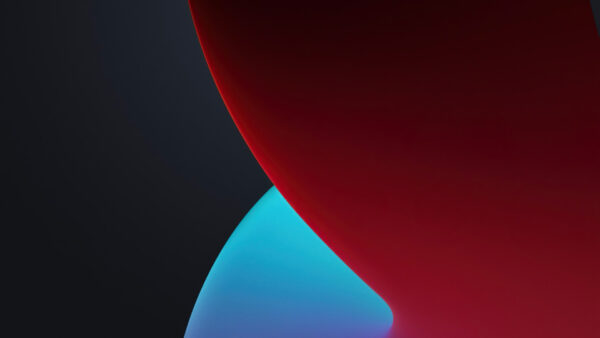 Wallpaper IOS, IPhone, IPadOS, And, Dark, WWDC, Blue, 2020, Stock, Desktop, Red, Abstract