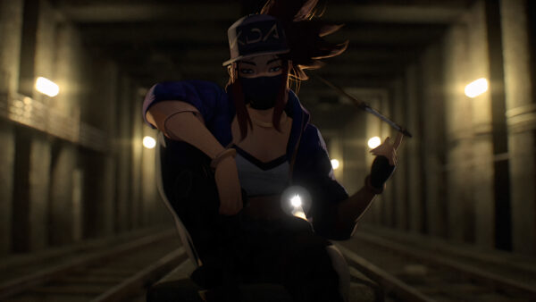 Wallpaper KDA, Desktop, Games, Tunnel, Akali, SubWay