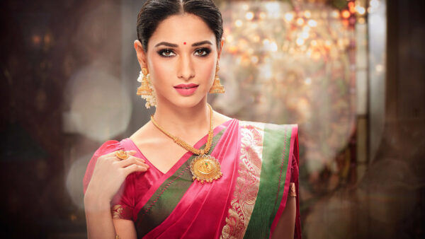 Wallpaper Saree, Beautiful, Tamannaah, Wearing, Bhatia, Girls, Pink, Dress