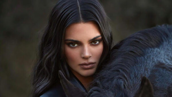 Wallpaper Hair, Look, Eyes, Black, With, Stare, Jenner, Wearing, Girls, Brown, Dress, Kendall