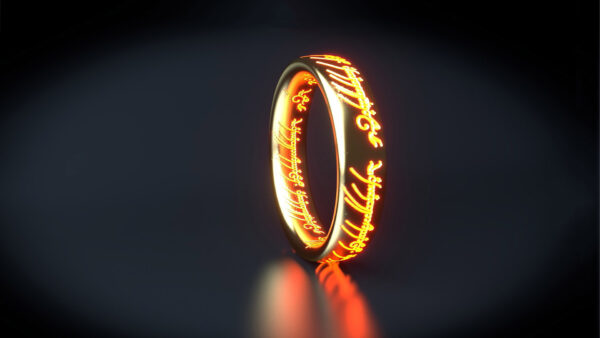 Wallpaper Ring, Reflection, Background, Black, Cool