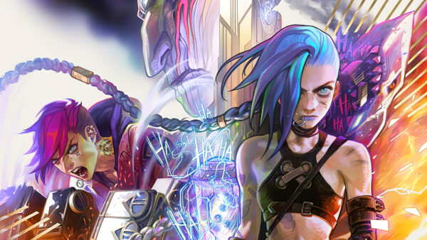 Wallpaper Jinx, Hair, Arcane, Long, Blue