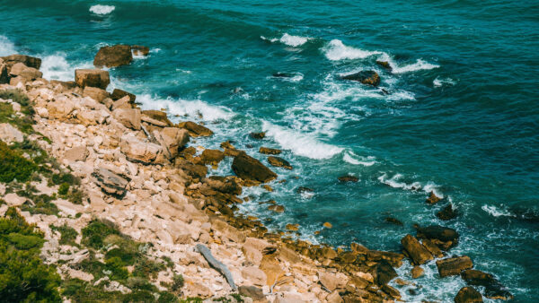 Wallpaper Shore, Stones, Desktop, Rocks, Waves, Sea, Mobile, Nature