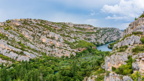 Wallpaper White, Aerial, Rock, Blue, Under, View, Nature, Green, River, Mobile, Trees, Sky, Desktop, Mountains