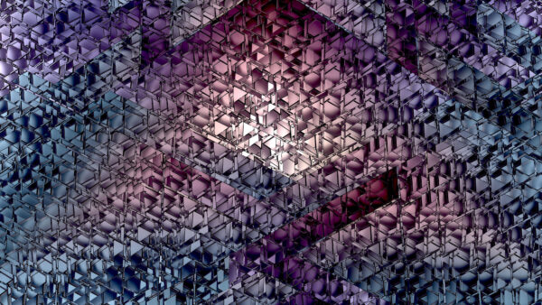 Wallpaper Mobile, Blue, Light, Triangles, Purple, Shapes, Abstract, Mosaic, Desktop, Abstraction