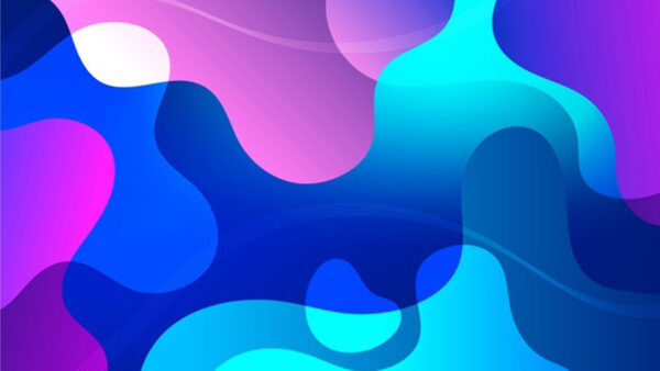 Wallpaper Background, Abstract, Liquid, Blue, Purple, Shapes
