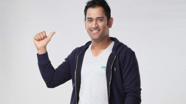 Wallpaper Standing, Wearing, Dhoni, Overcoat, Blue, Background, White