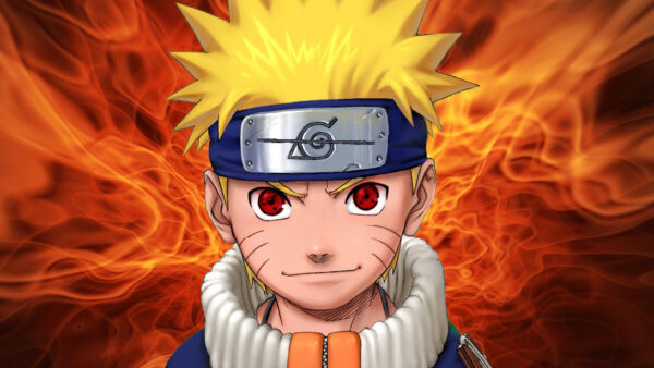 Wallpaper Yellow, Naruto, Uzumak, Hair, Fire, Background