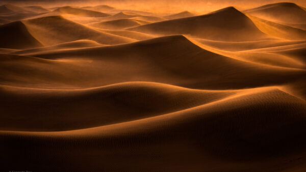 Wallpaper Nature, Dune, Nighttime, During, Desert, Sand