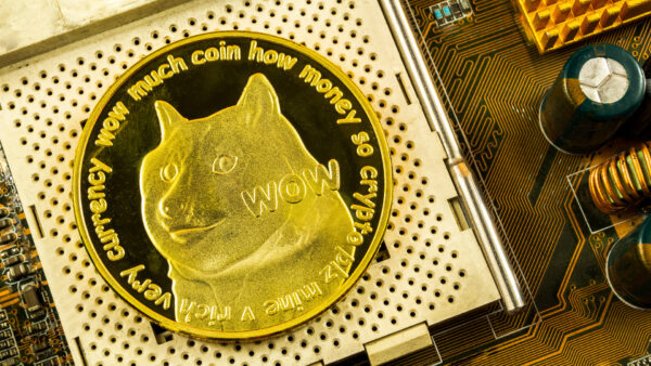 Wallpaper Money, Cryptocurrency, Dogecoin, Gold