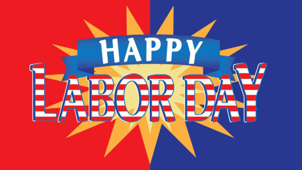 Wallpaper Background, Red, Word, Labor, Day, Blue, Happy