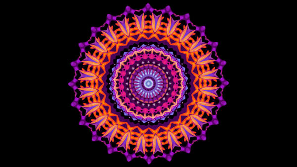 Wallpaper Pattern, Pink, Circle, Orange, Shapes, Art, Desktop, Abstract, Purple, Mandala