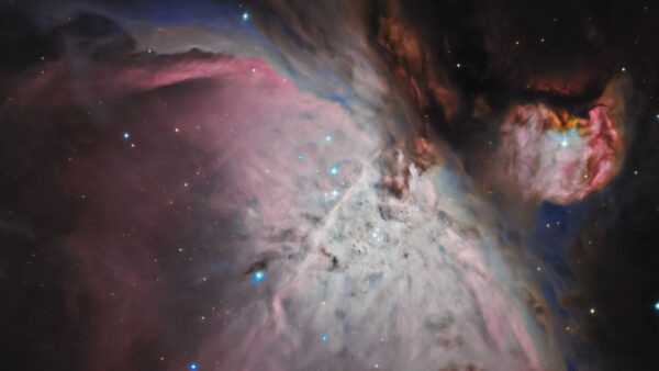 Wallpaper Galaxy, Nebula, Glare, Space, Stars