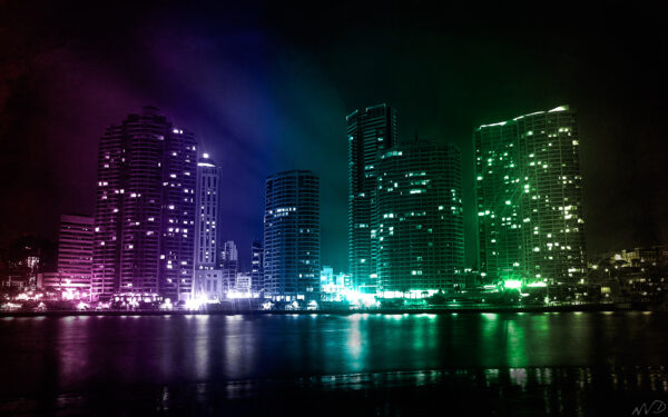Wallpaper City, Lights, Creative