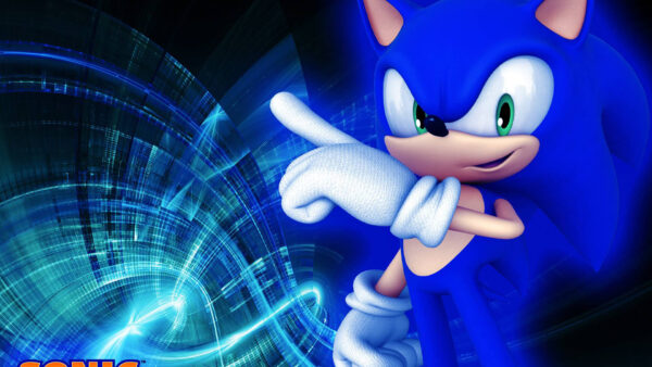 Wallpaper Desktop, Sonic, Background, The, Hedgehog, Blue, Swirl