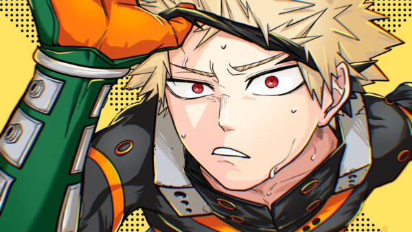 Wallpaper Hero, Red, Bakugou, Katsuki, Academia, Eyes