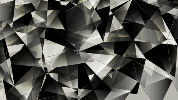 Wallpaper Geometric, Desktop, Shapes, Abstract, Black, Abstraction, Mobile, White
