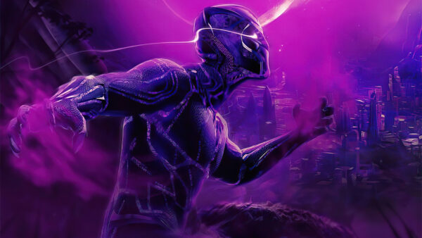 Wallpaper Superheroes, Wakanda, Background, Purple, Forever