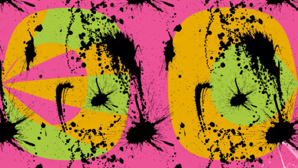 Wallpaper Pink, Yellow, Abstract, Desktop, And