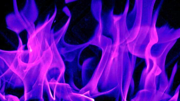 Wallpaper Dark, Flames, Desktop, Blue, Purple