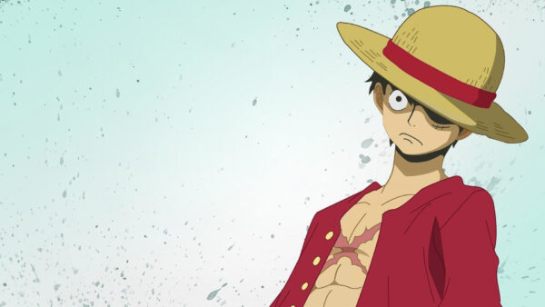 Wallpaper Hat, Monkey, One, Piece, Yellow, Dress, Luffy, Red