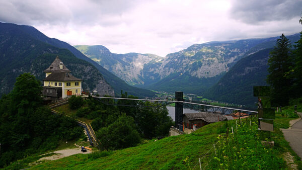 Wallpaper Mountains, Beautiful, Bridge, Greenery, Nature, House, Village, Background, Desktop, Scenery